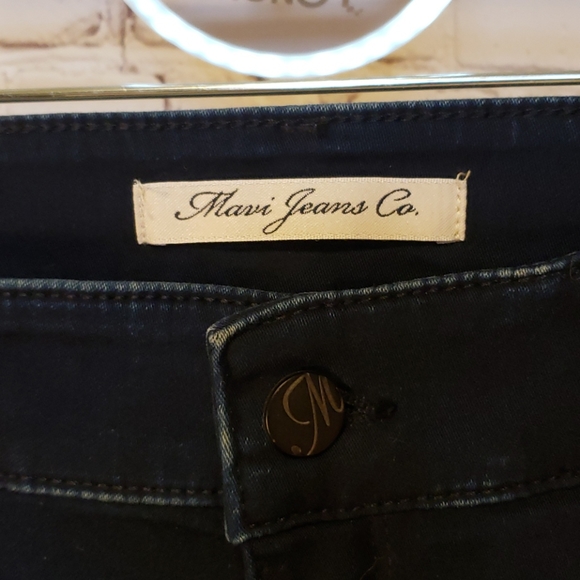 Mavi Dark Jean Shorts - Picture 2 of 8